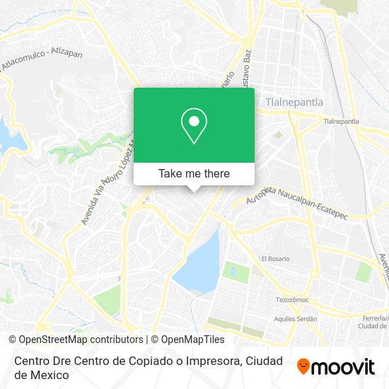 Centro Dre Centro de Copiado o Impresora map