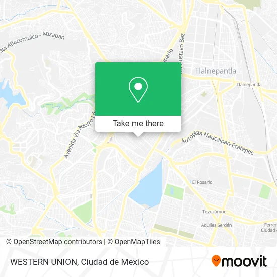 WESTERN UNION map