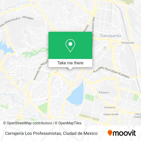 Cerrajería Los Profesionistas map