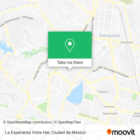La Esperanza Vista Her map