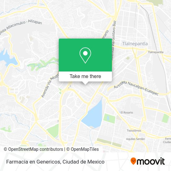 Mapa de Farmacia en Genericos