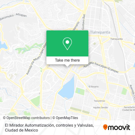 El Mirador Automatización, controles y Valvulas map