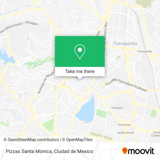 Pizzas Santa Mónica map