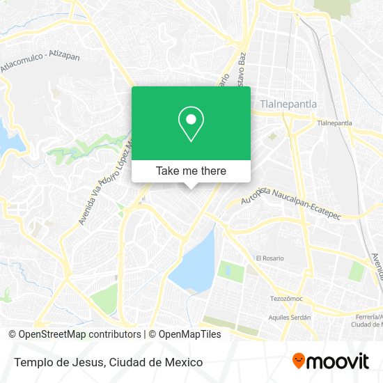 Mapa de Templo de Jesus