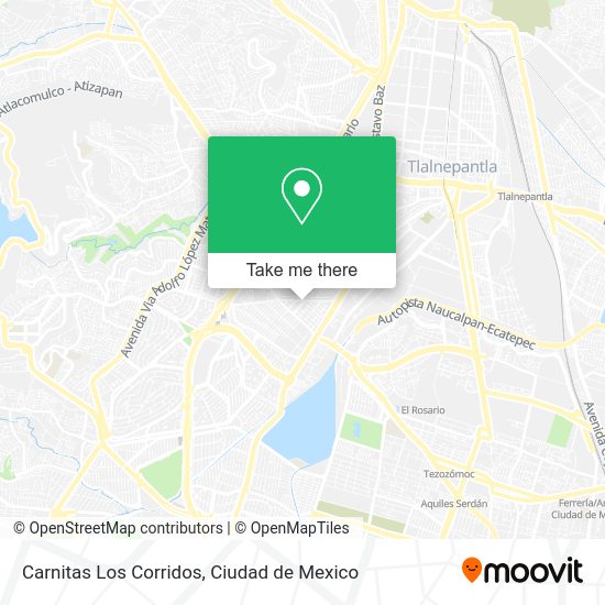 Mapa de Carnitas Los Corridos