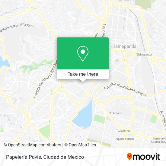 Papelería Pavis map