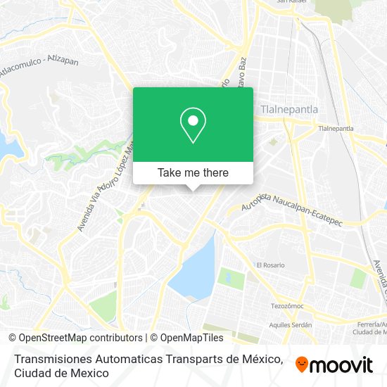 Transmisiones Automaticas Transparts de México map