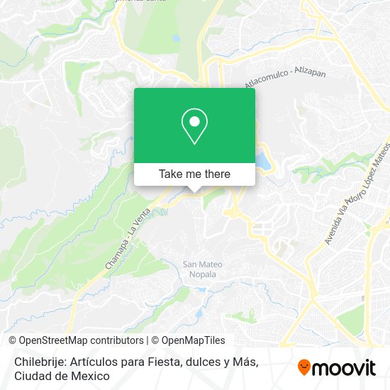 Mapa de Chilebrije: Artículos para Fiesta, dulces y Más