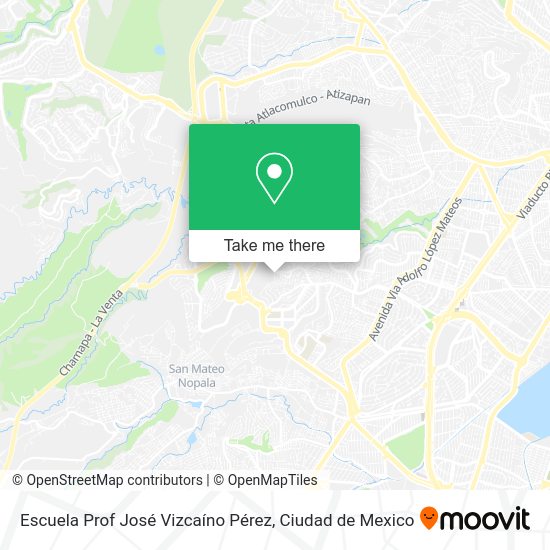 Mapa de Escuela Prof José Vizcaíno Pérez