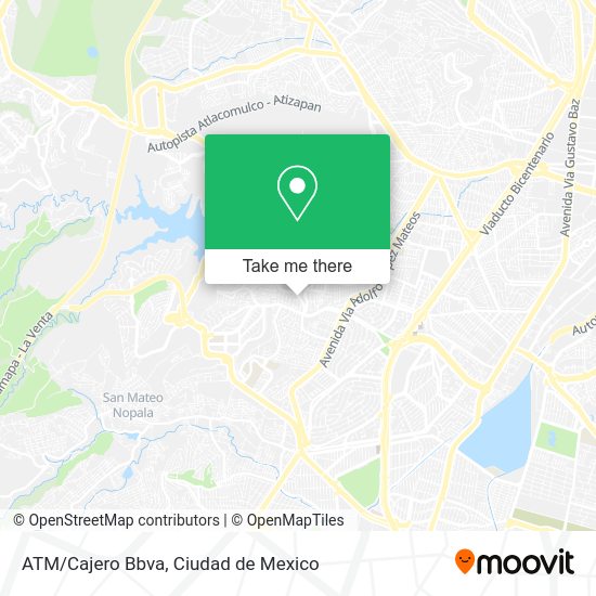 ATM/Cajero Bbva map