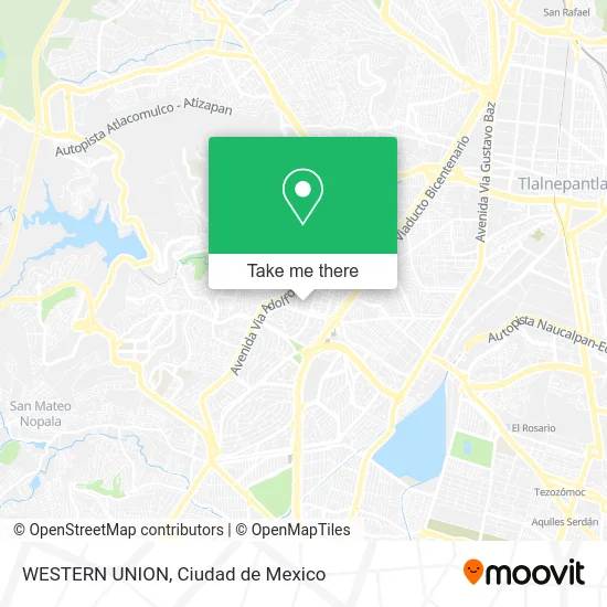 WESTERN UNION map