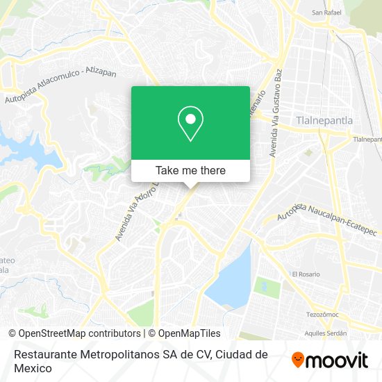 Restaurante Metropolitanos SA de CV map
