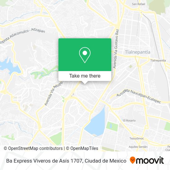 Mapa de Ba Express Viveros de Asís 1707