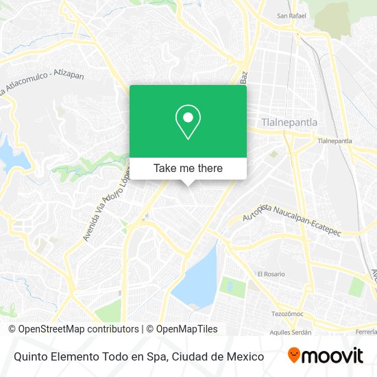 Quinto Elemento Todo en Spa map