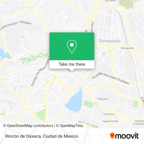 Rincón de Oaxaca map