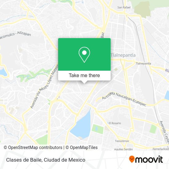 Clases de Baile map