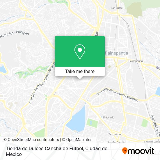 Tienda de Dulces Cancha de Futbol map