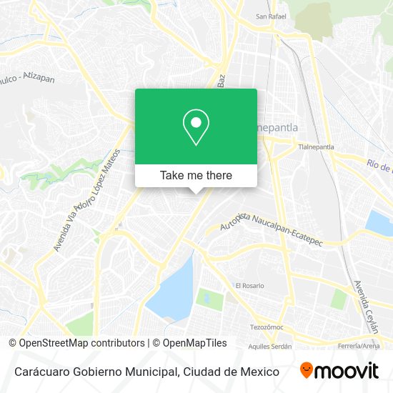 Carácuaro Gobierno Municipal map