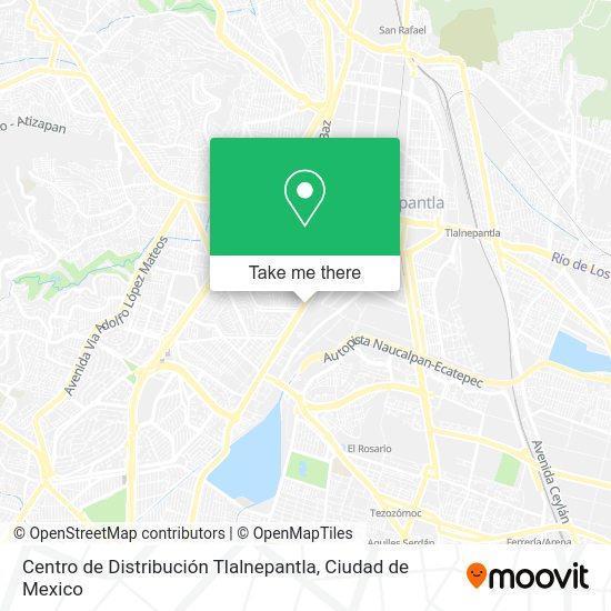Centro de Distribución Tlalnepantla map