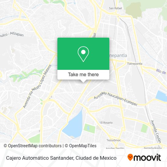 Cajero Automático Santander map