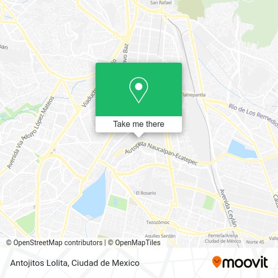 Antojitos Lolita map