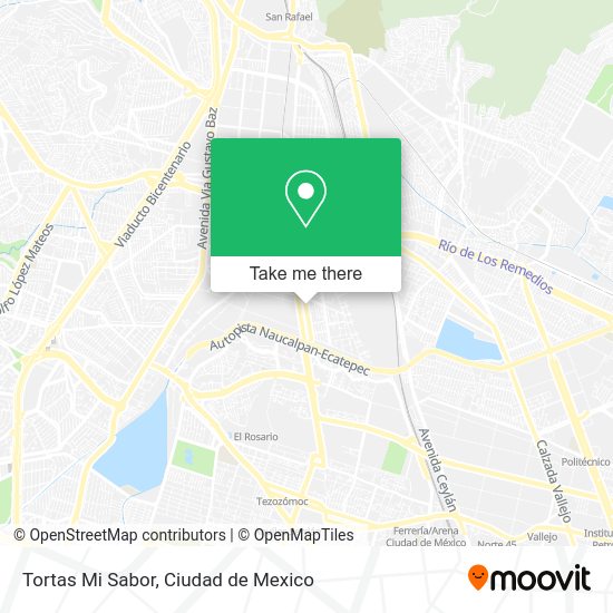 Mapa de Tortas Mi Sabor