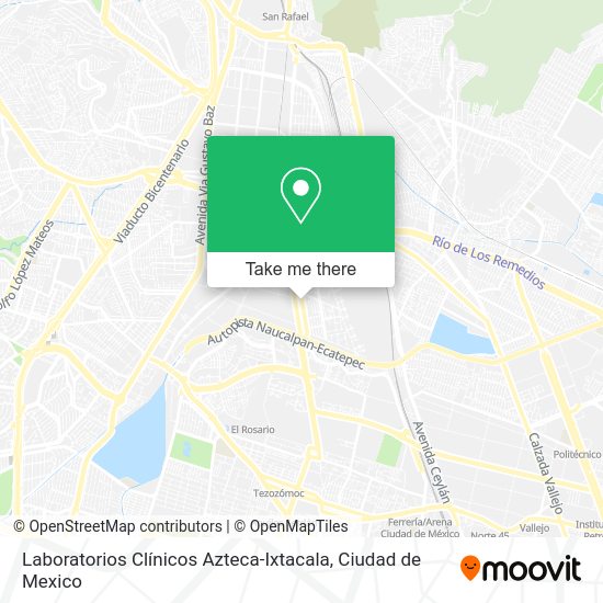 Laboratorios Clínicos Azteca-Ixtacala map