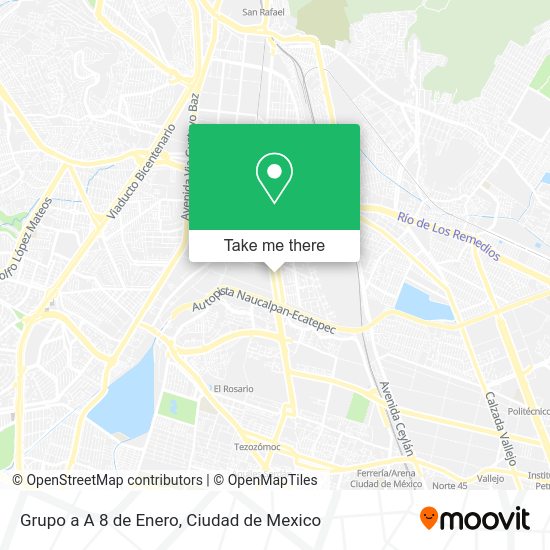 Grupo a A 8 de Enero map