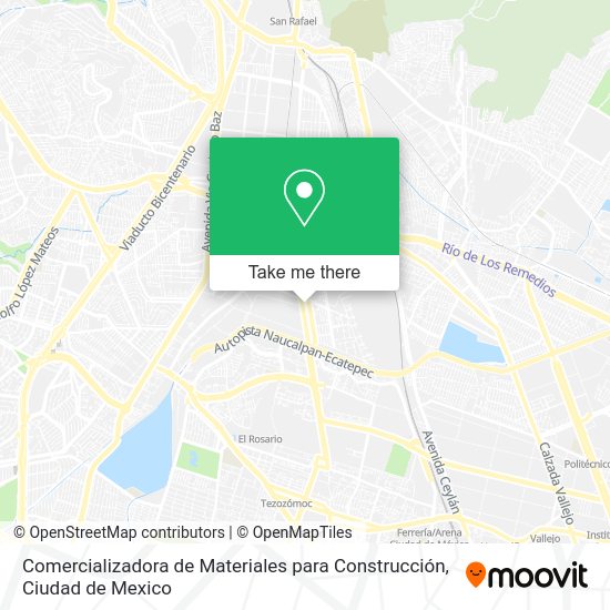 Mapa de Comercializadora de Materiales para Construcción