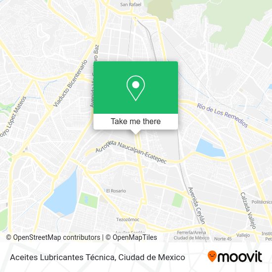 Aceites Lubricantes Técnica map