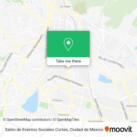 Salón de Eventos Sociales Cortes map
