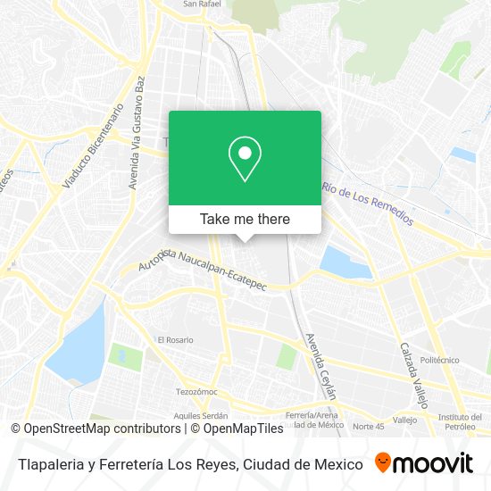 Tlapaleria y Ferretería Los Reyes map