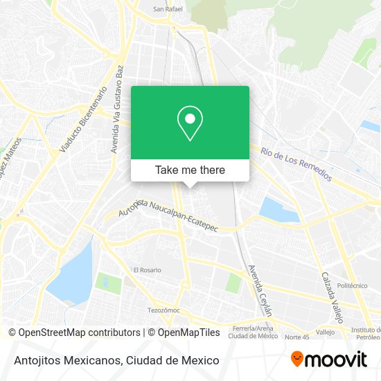 Antojitos Mexicanos map
