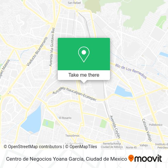 Mapa de Centro de Negocios Yoana García