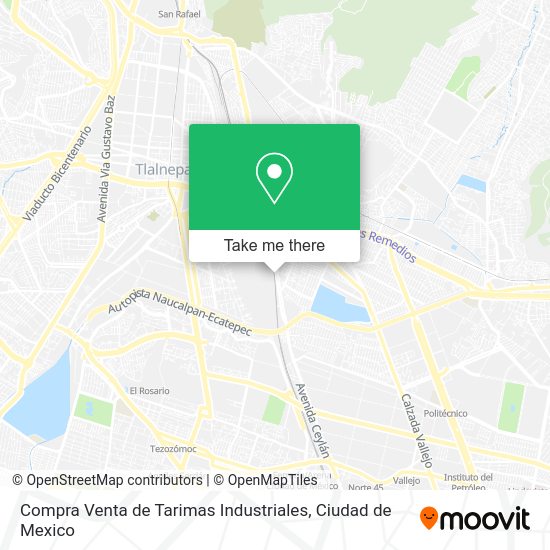 Mapa de Compra Venta de Tarimas Industriales