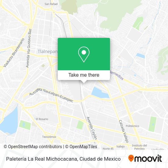 Paletería La Real Michocacana map