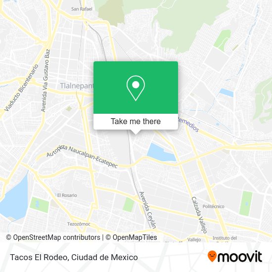 Tacos El Rodeo map
