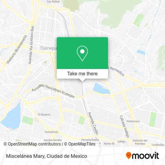 Mapa de Miscelánea Mary