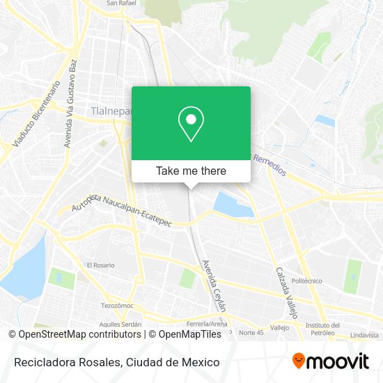 Recicladora Rosales map
