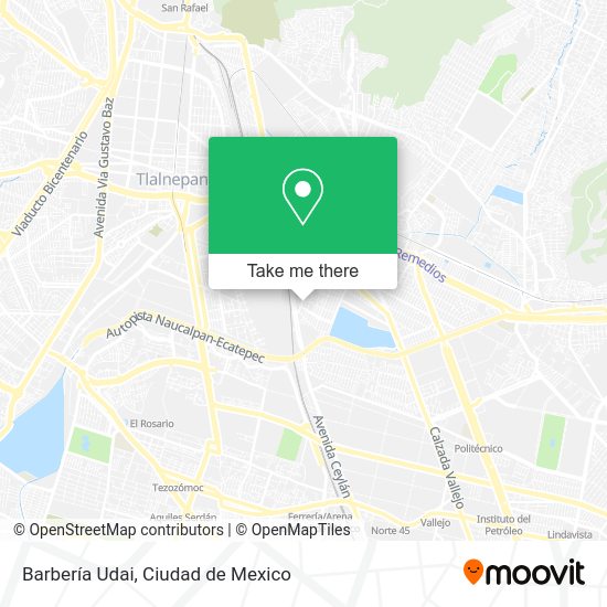 Mapa de Barbería Udai