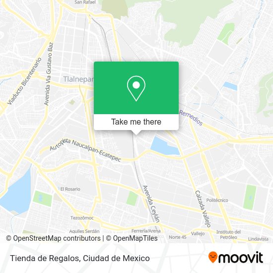 Mapa de Tienda de Regalos