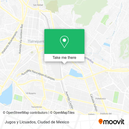 Jugos y Licuados map