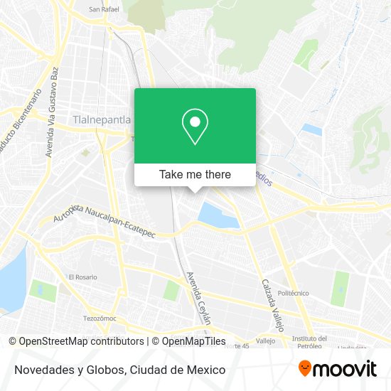 Novedades y Globos map