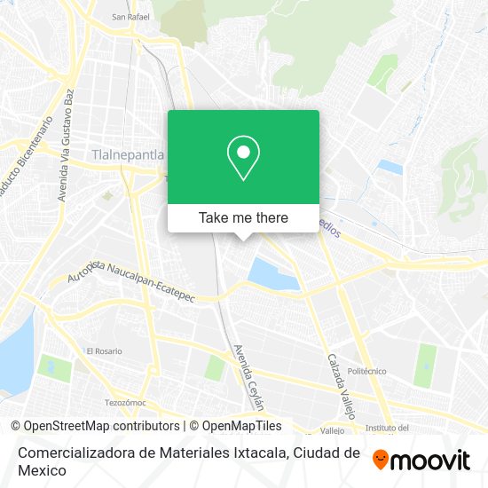 Comercializadora de Materiales Ixtacala map