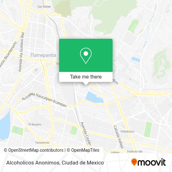 Alcoholicos Anonimos map