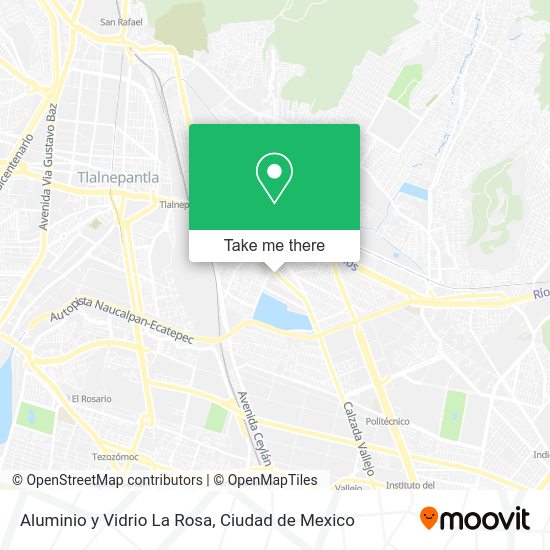 Aluminio y Vidrio La Rosa map