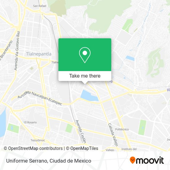 Uniforme Serrano map