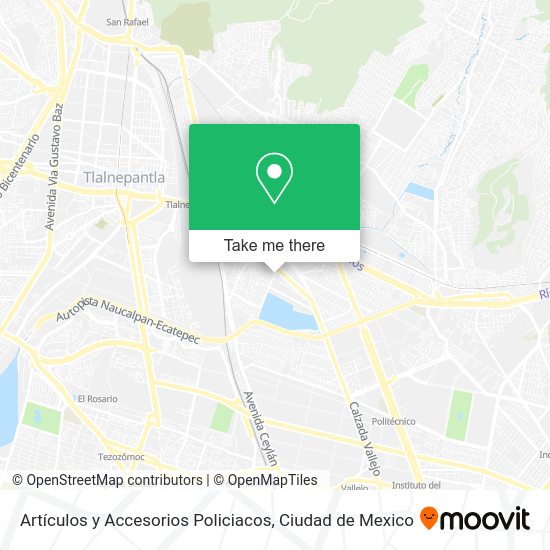 Artículos y Accesorios Policiacos map