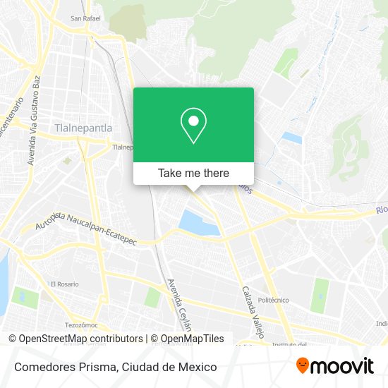 Comedores Prisma map