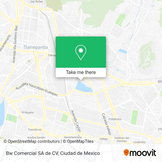 Mapa de Bw Comercial SA de CV